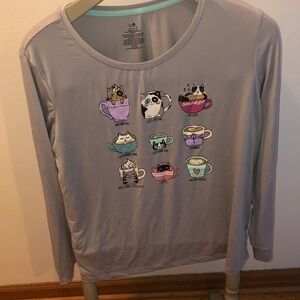 Secret Treasures Gray Long Sleeve Shirt